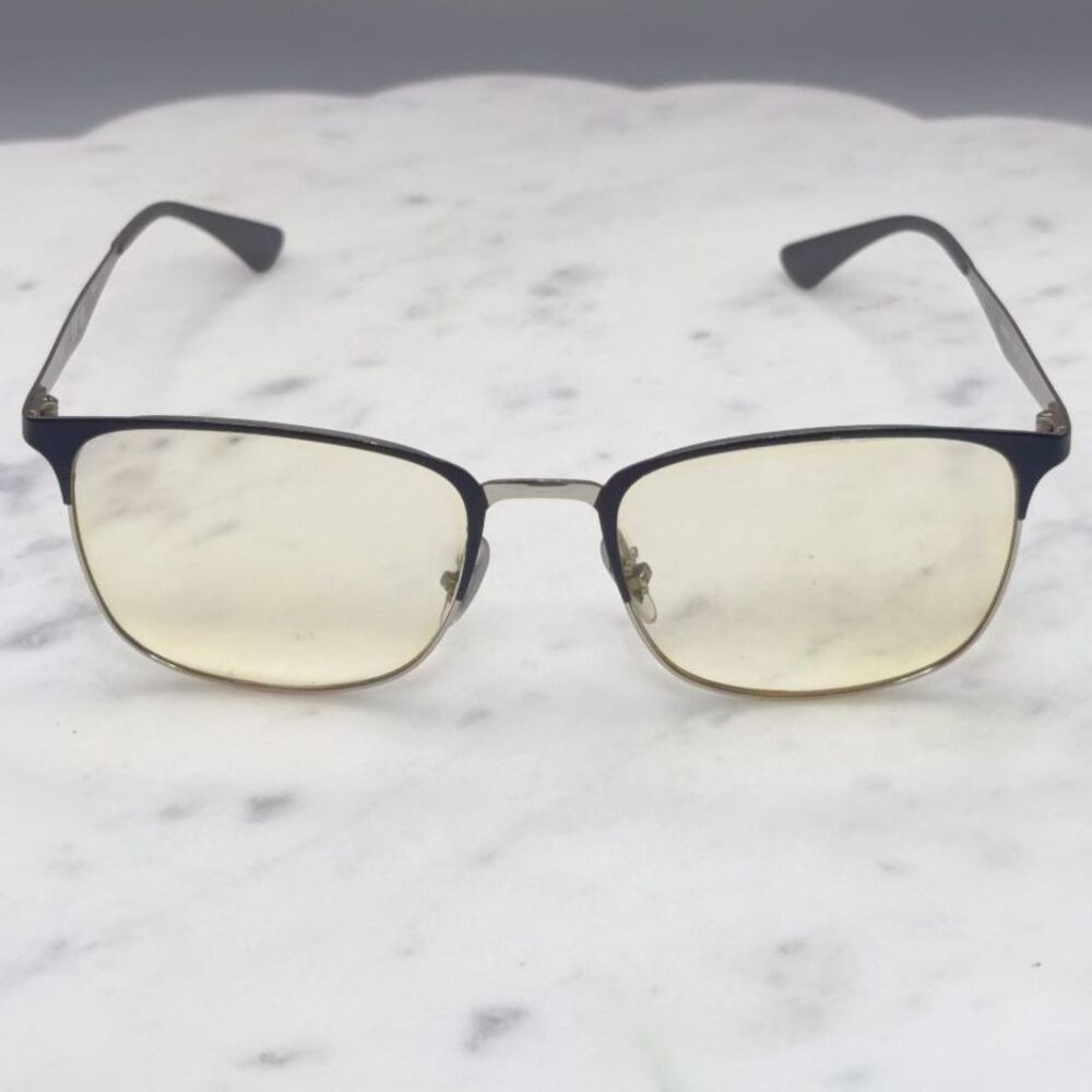 Ray-Ban RB 6421 3004 Gray On Silver Metal Eyeglasses Frames Only 52-18-140